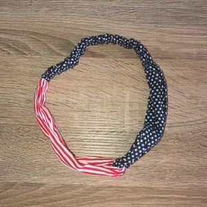 American Flag Knotted Headband